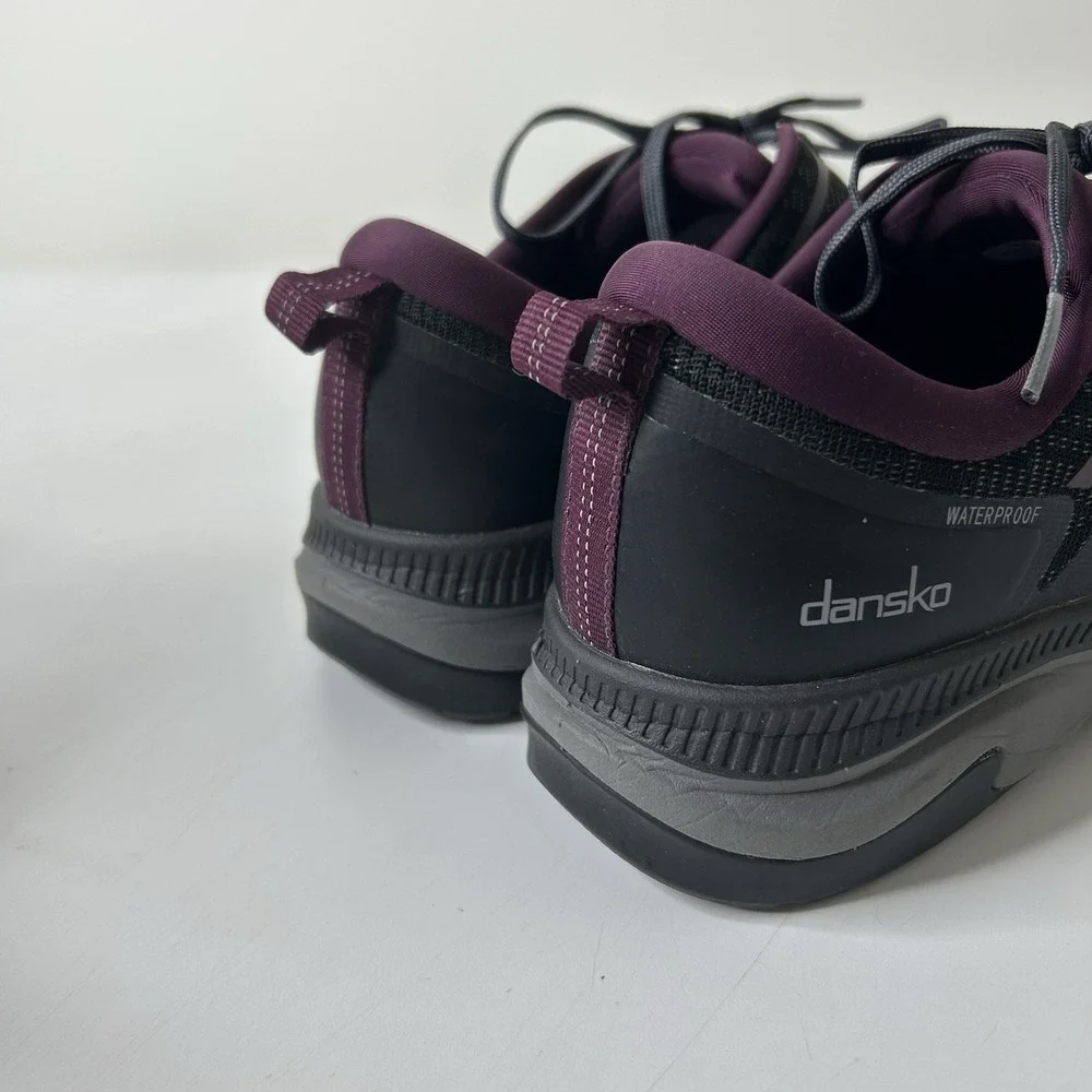 Dansko Shoes Women's 38 US 7.5 Black Mesh Makayla Hiking Sneakers Comfort Casual